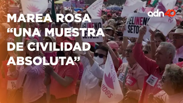 Una muestra completa de civilidad absoluta asistentes hablan sobre la marcha Marea Rosa