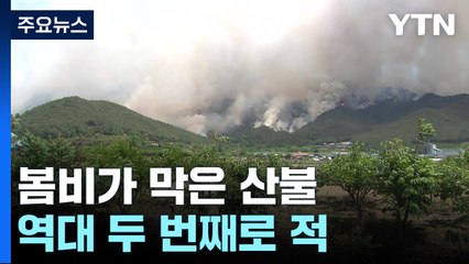 봄비가 막은 산불...역대 두 번째로 적었다 / YTN