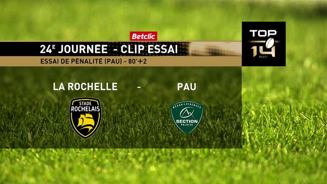 TOP 14 - Essai de pénalité (SP) Stade Rochelais - Section Paloise