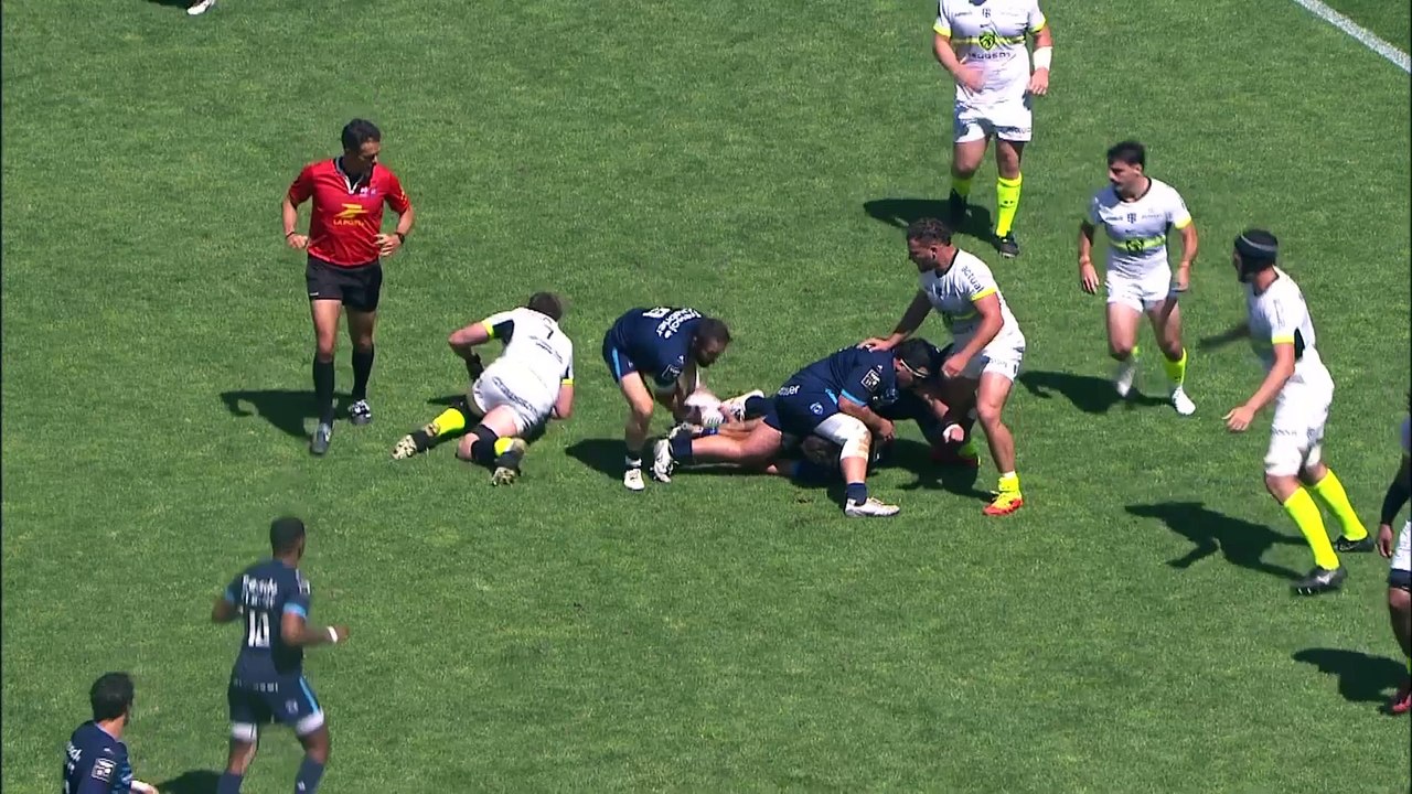 TOP 14 - Essai de Jacobus REINACH (MHR) - Montpellier Hérault Rugby - Stade Toulousain