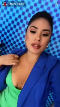 Tifanny Tipiani live titkok durante cortes comerciales El dominical, de Panamericana Television