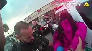 Entitled Girl Decides to Put Up a Fight After Being Arrested _ Police Bodycam