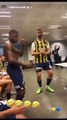 Fenerbahçeli oyuncular soyunma odasında coştular