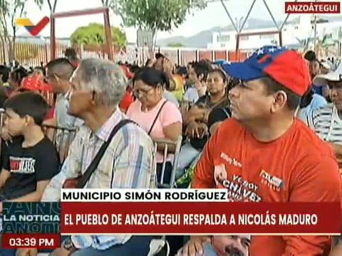 Anzoátegui | Ciudadanos del mcpio. Simón Rodríguez expresan su apoyo al Pdte. Maduro