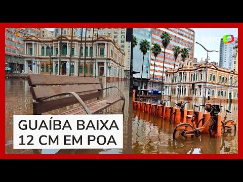 Novas imagens mostram água e lama nas ruas de Porto Alegre