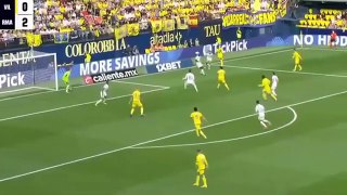 Real Madrid Vs Villarreal 4-4 All Goals Extended highlights