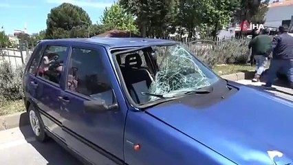 Otomobilin çarptığı yaya yaralandı