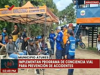 Descargar video: Amazonas | Funcionarios implementan programa de conciencia vial para prevenir accidentes