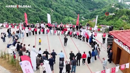 Rize'de 19 Mayıs tarihi kalede coşkuyla kutlandı