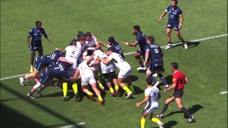 TOP 14 - Essai de Setareki BITUNIYATA 2 (MHR 2) - Montpellier Hérault Rugby - Stade Toulousain
