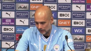 Guardiola tears up while paying tribute to Klopp