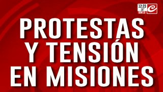 Protestas y tensión en Misiones: la policía se acuerteló