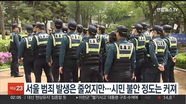 서울 범죄 발생은 줄었지만…시민 불안 정도는 커져