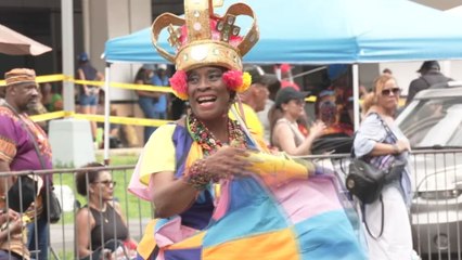 Con un desfile celebraron el mes de la Etnia Negra en Río Abajo