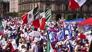 Oposición mexicana hace demostración de fuerza en las calles a dos semanas de presidenciales