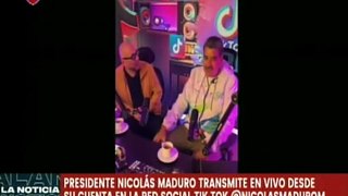 Presidente Maduro inicia transmisión en vivo desde su cuenta en la red social Tiktok