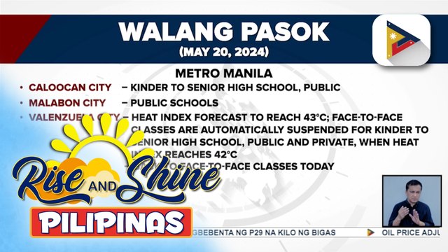 Ilang paaralan, walang pasok dahil pa rin sa mainit na panahon