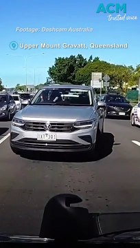 Dashcam captures dramatic collision near Brisbane, Queensland