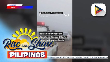 Helicopter na sinakyan ng pangulo ng Iran, bumagsak sa bundok