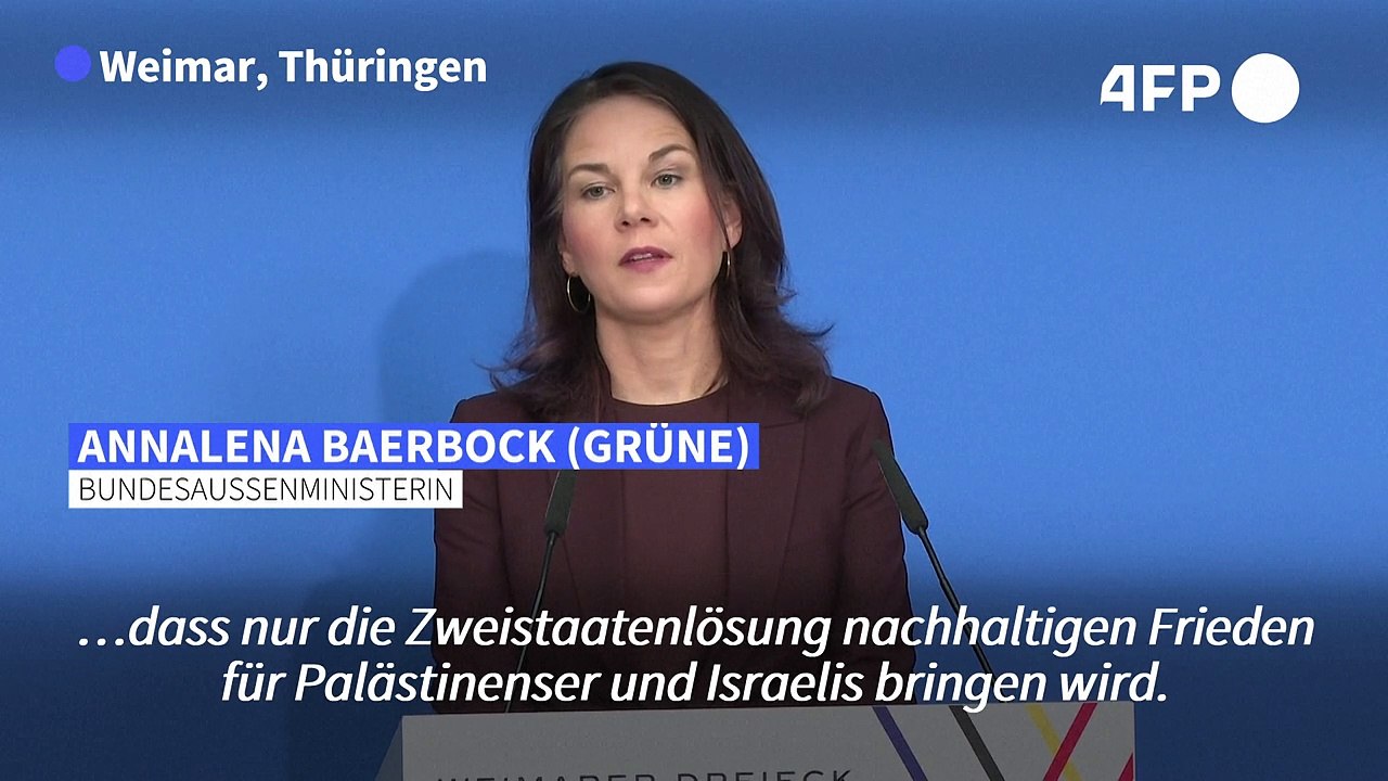 Baerbock gegen 'symbolische Anerkennung' eines Palästinenserstaates