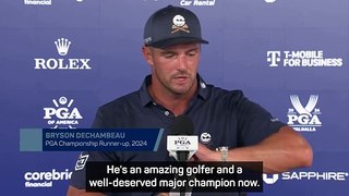 DeChambeau 'proud' despite falling short of PGA Championship win