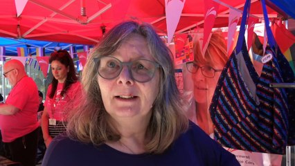 St Austell Cornwall England Gay LGBTQIA+ Pride 18th May 2024 the traders Part 1