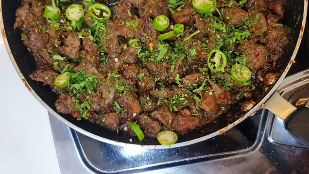 Tawa Kaleji With Lacha Paratha Recipe _ Tawa Fry Kaleji _ Lacha Paratha Recipe _ Kitchen With Shama