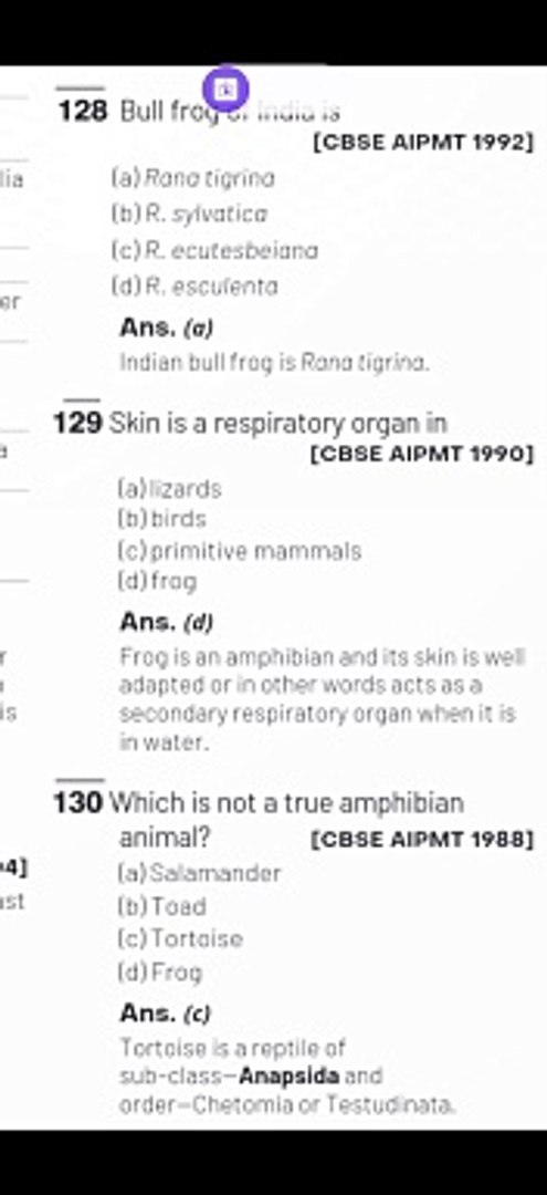 ⁣Neet biology- previous year questions