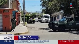 Rescatan a 30 migrantes en Durango