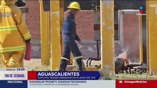 Se registra explosión al interior de una planta de la CFE en Aguascalientes