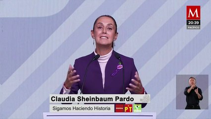 Sheinbaum llama al voto masivo en su mensaje final del tercer debate presidencial