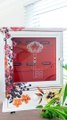 Thrift Store Key Cabinet | Painted & Foral Designed