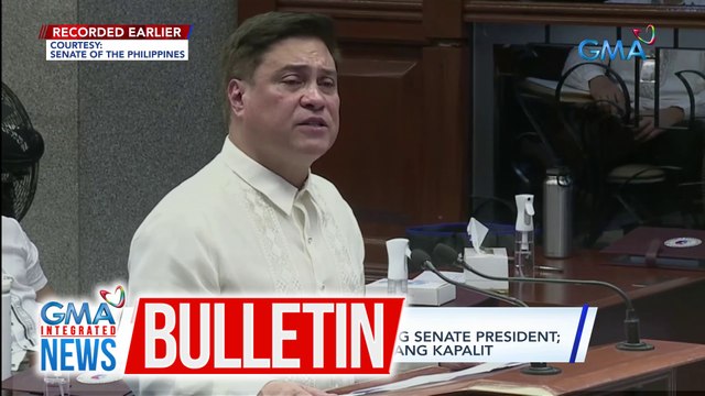 Sen. Migz Zubiri, nagbitiw bilang Senate President; Sen. Chiz Escudero, hinalal bilang kapalit | GMA Integrated News Bulletin