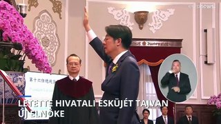 Beiktatták hivatalába Tajvan új elnökét, akivel kifejezetten ellenséges a kínai vezetés