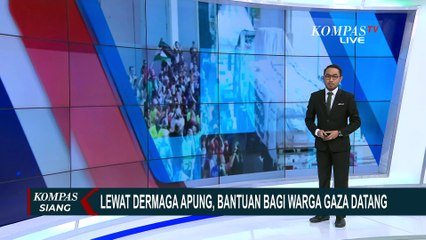 Truk Berisi Bantuan Makanan dan Logistik untuk Warga Palestina Tiba di Gaza