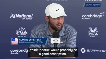Scheffler thanks overall support after 'hectic' week