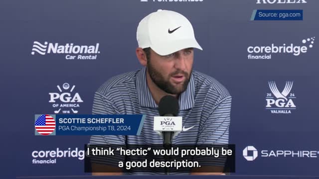 Scheffler thanks overall support after 'hectic' week