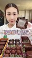#39 Desserts mukbang/ASMR || Chocolate dessert set || Cheese cake, brown bear macaron, cocoa choc...