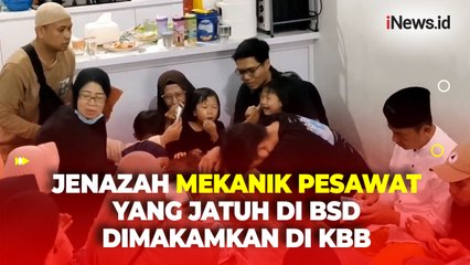 Jenazah Farid Mekanik Pesawat yang Jatuh di BSD Tiba di Rumah Duka, Tinggalkan 3 Anak Kembar