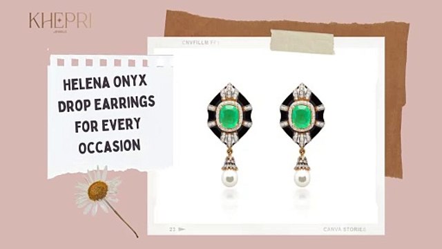 Helena Onyx Drop Earrings for Every Occasion