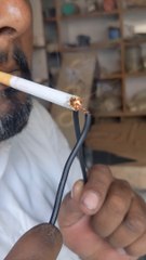 How to burn smoke in Electric wire it's Easy