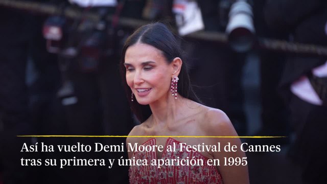 Demi Moore vuelve al Festival de Cannes 27 años después