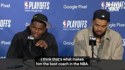 Timberwolves star Edwards dubs Finch 'best coach in NBA'