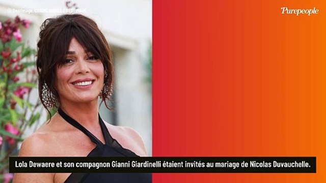 Mariage de Nicolas Duvauchelle : Lola Dewaere fait le show en robe fendue jusqu'aux hanches, deux autres filles de brillent à ses côtés