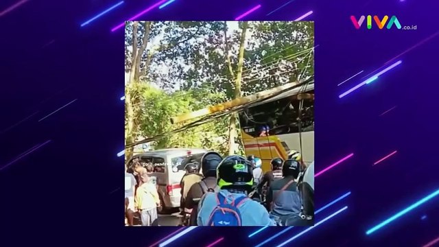 Tragedi Study Tour Terjadi Lagi! Bus SMPN 3 Depok Kecelakaan