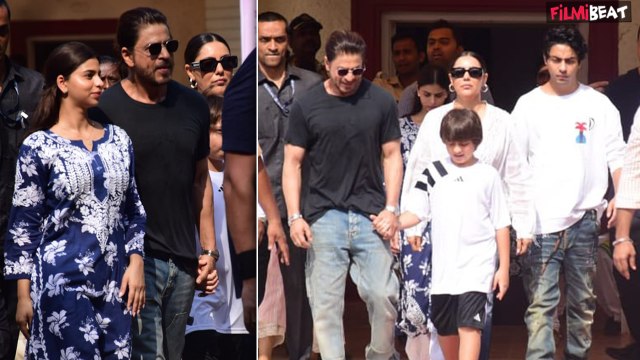 Shah Rukh Khan के साथ Gauri Khan, Suhana Khan और Aryan Khan ने भी डाला Vote, Video हुआ Viral!
