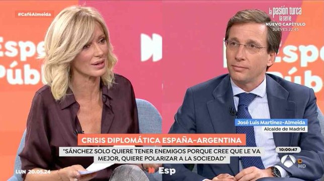Martínez-Almeida destapa cuál es la intención oculta de Sánchez con sus ataques a Milei: Polarizar de cara el 9-J