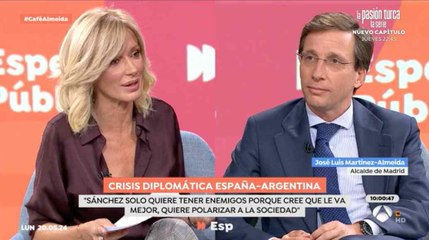 Martínez-Almeida destapa cuál es la intención oculta de Sánchez con sus ataques a Milei: "Polarizar de cara el 9-J"