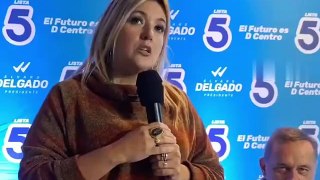 Palabras de Valeria Ripoll con Álvaro Delgado en el Municipio E de Montevideo (11/05/2024)