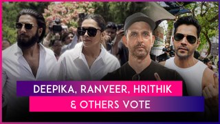 Deepika Padukone, Ranveer Singh, Hrithik Roshan, Varun Dhawan, Shilpa Shetty And Others Vote